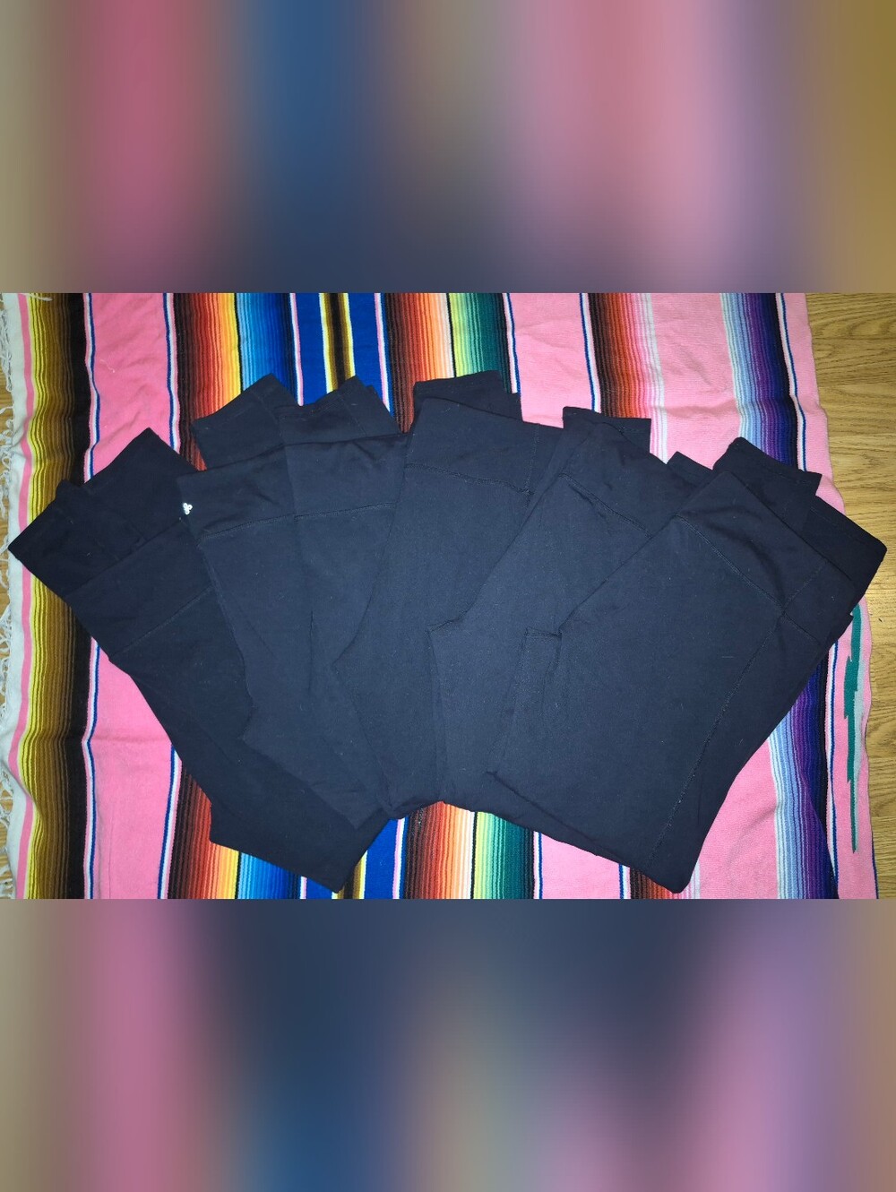 6 PAIR LOT OF BLACK SHAMBHALA GO-TO LEGGINGS XL